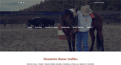 Desktop Screenshot of mountainhousestables.com