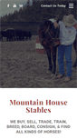 Mobile Screenshot of mountainhousestables.com