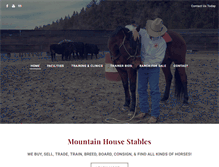 Tablet Screenshot of mountainhousestables.com